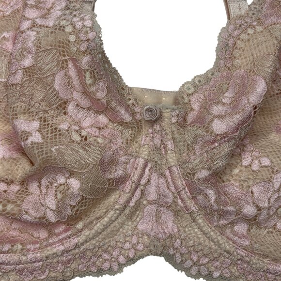 ⭐ NWT Q-T Intimates Seamless Rose Jacquard Bra • Golden Nude • Multi-Size ⭐ - Picture 2 of 7